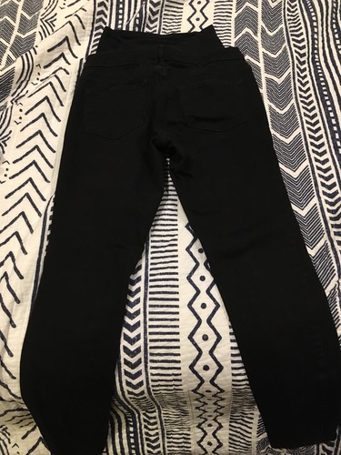Old Navy Maternity Never-Fade Premium Full-Panel Rockstar Jeans Black ~ 6 Long
