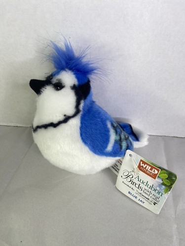 Wild Republic Audubon Bird Blue Jay Plush Stuffed Animal Toy Sound