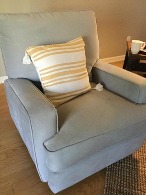 Baby Relax Rylan Swivel Gliding Recliner, Gray BRAND NEW