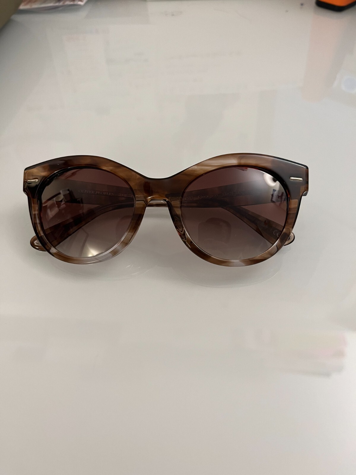 Pre-owned Oliver Peoples The Row X Georgica Sun Msrp$562 Ov5421su Rare Find In Brown