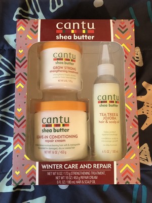 Cantu Winter Care & Repair 3 Piece Kit - Shea Butter & Oil Gift Set   NEW