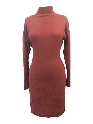 Женский коралловый свитер из хлопчатобумажной смеси TAYLOR с длинным рукавом Body Con Dress XL