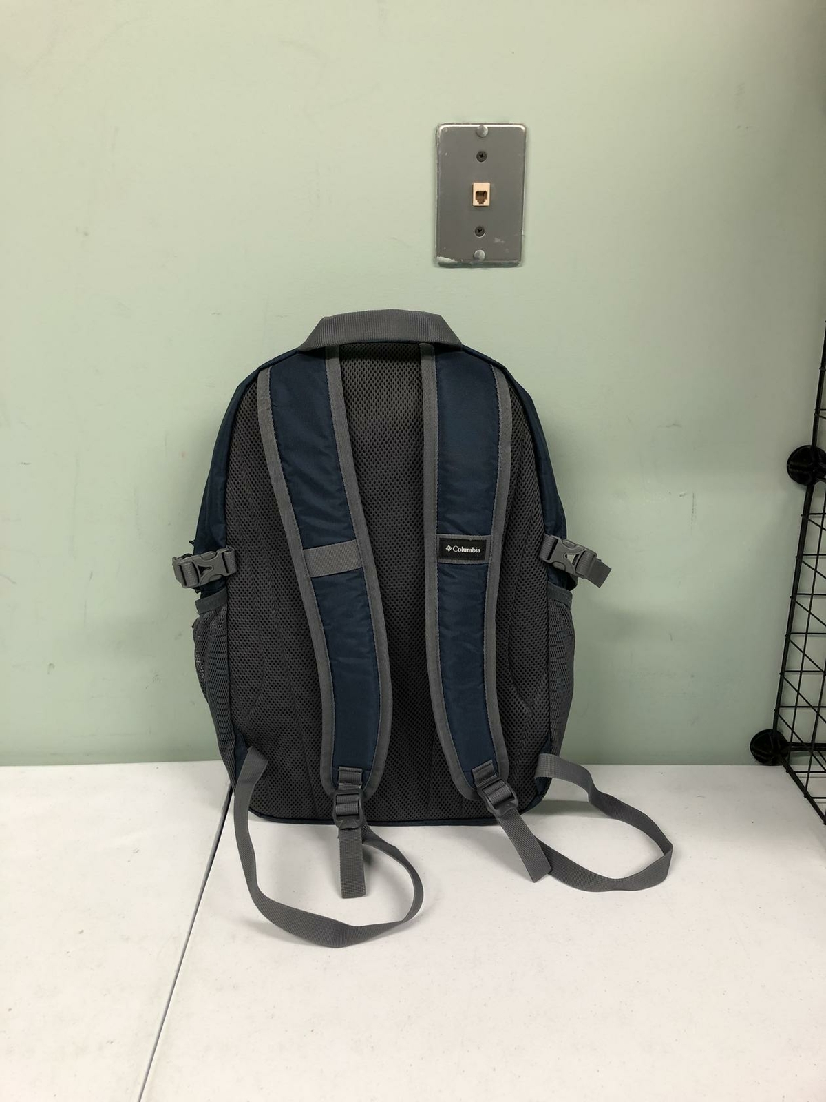 Columbia Unisex Utility Hiking Tactical Backpack Blue/Orange/Gray 15"