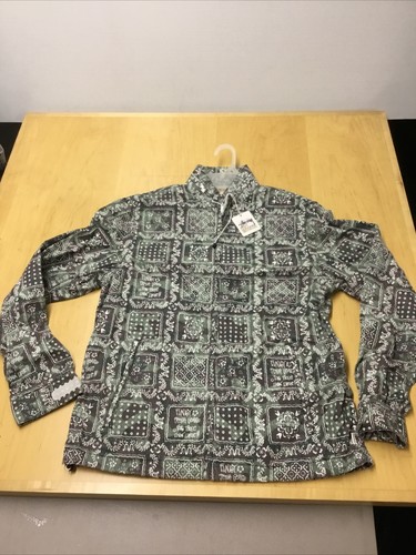 Pre-owned Stussy Deluxe X Reyn Spooner Hawaiian Traditions Jacket, Large In Green