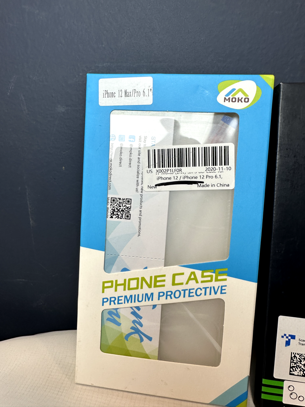 2 Pack iPhone 12 Pro tempered Glass Screen Protector & Clear iPhone Case 12 Pro