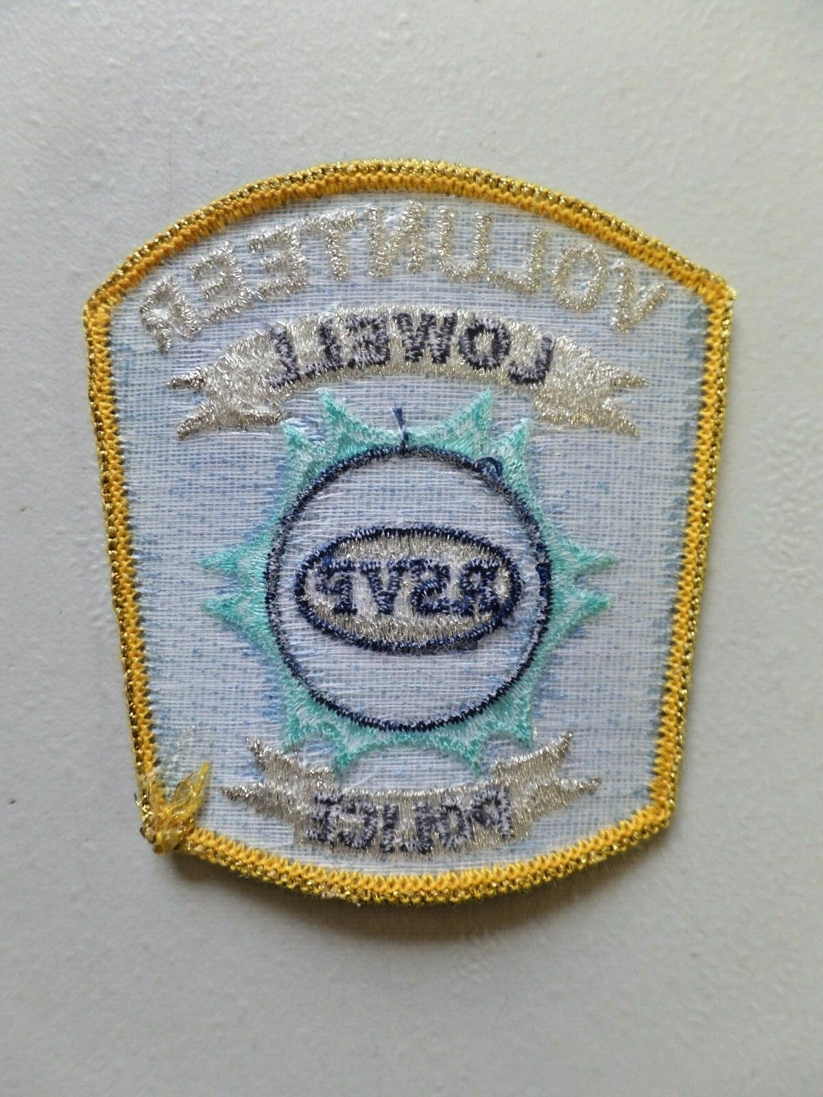 Vintage Volunteer Lowell Police Patch Michigan RSVP Embroidered 4725