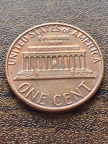 1981 D Penny Error Variety Lincoln Memorial D/D Filled “D” Actual Coin TK4288*