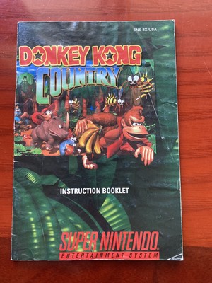 Donkey Kong Country - Super Nintendo - SNES - DKC 1 I - Instruction Manual Only