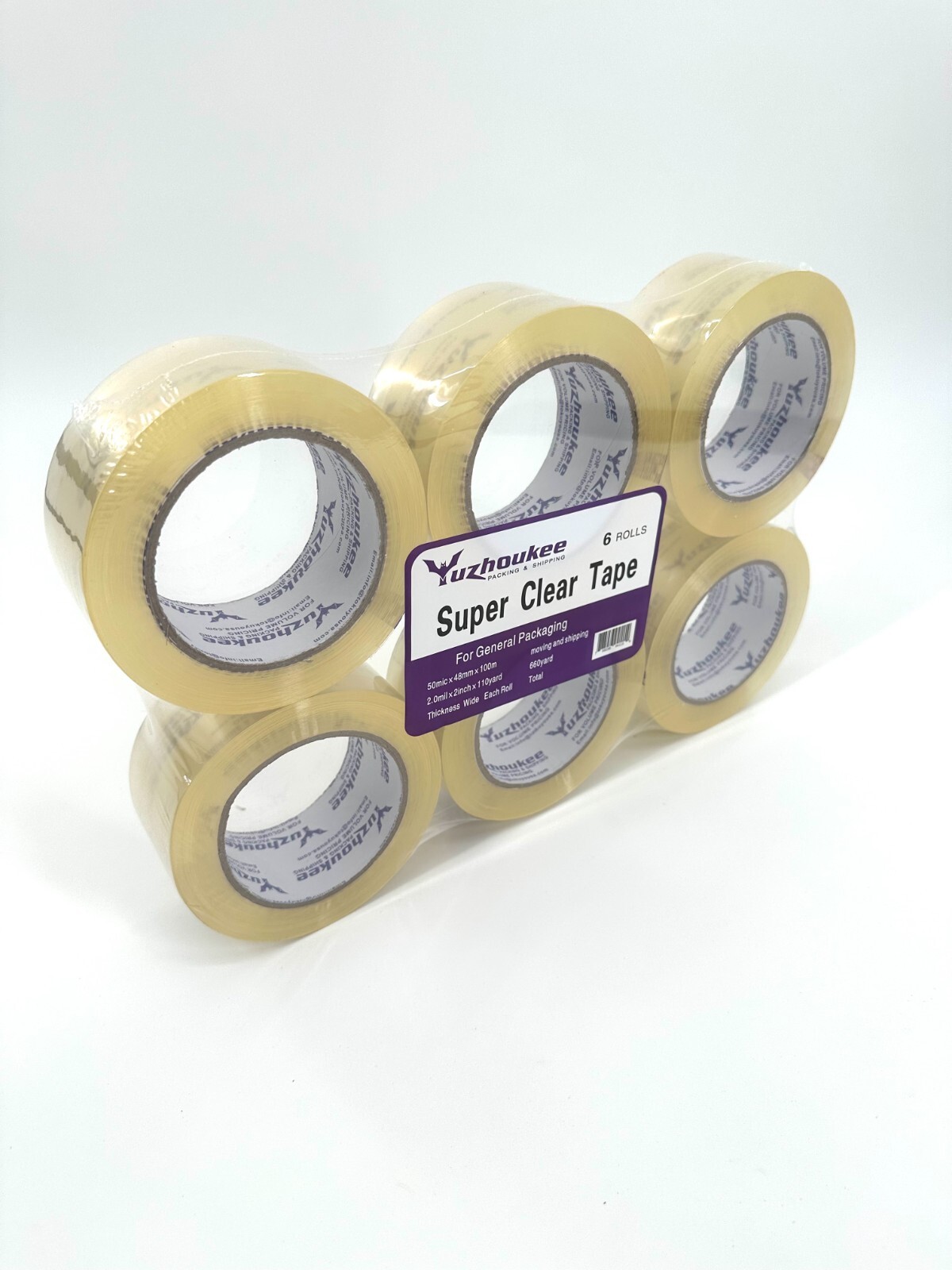 Clear Tapes Carton Sealing36 Rolls 110 Yards 2 inch 2 Mil Crystal  Super sticky