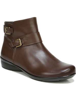 

NATURALIZER Женские коричневые кожаные ботильоны на нескользящей подошве Cole Block Heel, Коричневый, H2099L1