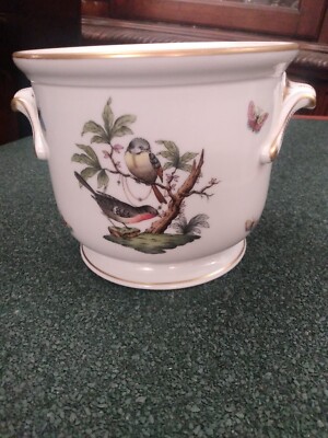 Herend Rothschild Bird Small CACHE POT 4  Tall