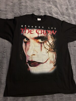 The Crow Movie Brandon Lee Shirt XL Shaka Big Logo AOP Sting