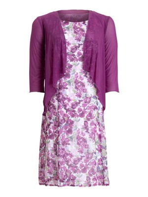 

CONNECTED APPAREL Женская фиолетовая куртка без воротника с рукавами 3/ и открытым передом, Фиолетовый, TBA35110M1