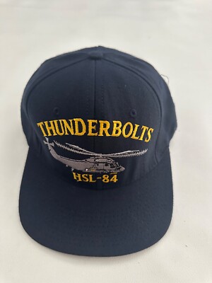 The Corps Thunderbolts HSL 84 Logo Blue Baseball Cap Hat One Size