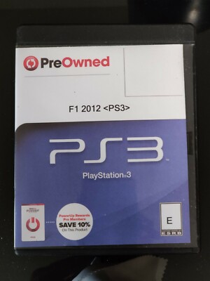 F1 2012 (Sony PlayStation 3, 2012) PS3