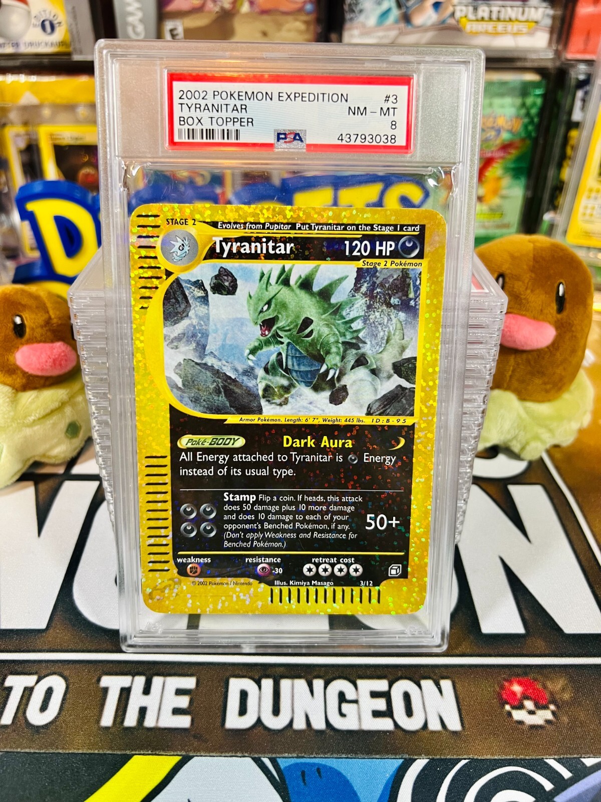PSA 8 Tyranitar Expedition Box Topper / Jumbo #3 2002