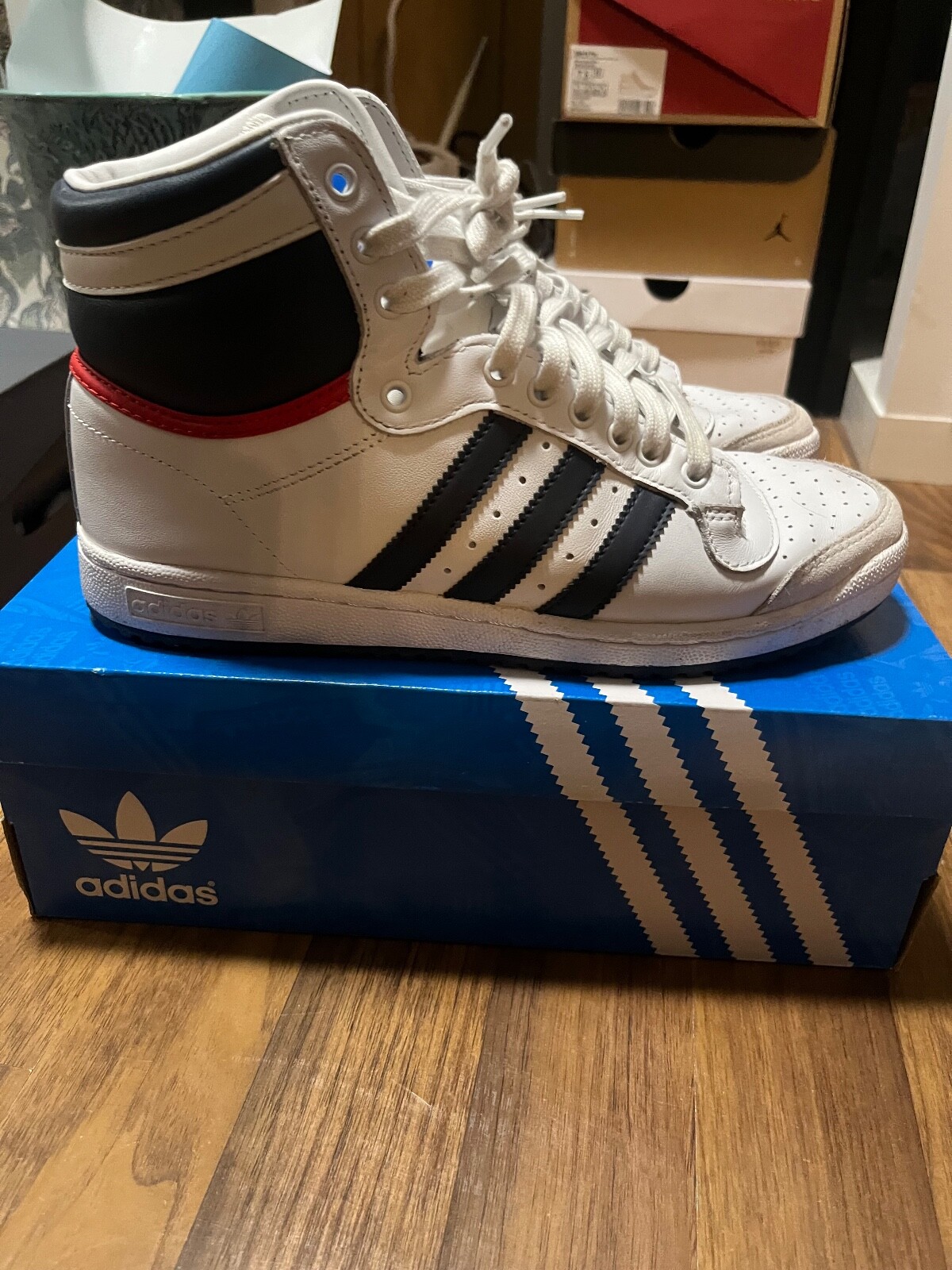 Size 8 - adidas Top Ten High White - D65161 | eBay
