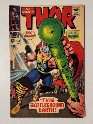 THOR #144 1967 MARVEL COMICS THIS BATTLEGROUND EARTH