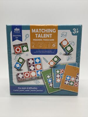 Matching Talent Preschool Puzzle Game Educational Toy 3+ Developing Eye Hand...