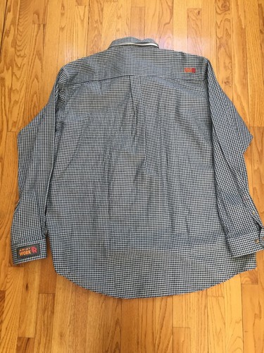 NWT Ariat FR Work Wear Black White Check Shirt 10013513 XXLT