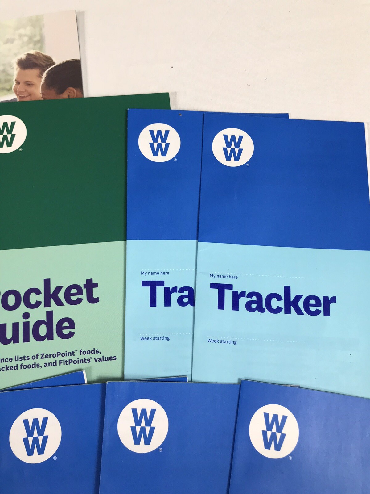 Weight Watchers Wellness 2019 Welcome Book Pocket Guide & Trackers Lot NEW