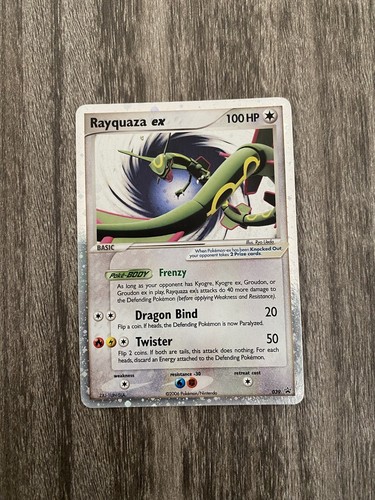 Rayquaza EX - 039 - Ultra Rare LP Promo Pokemon Card | eBay