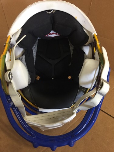 USED RIDDELL SPEED FOOTBALL HELMET - MEDIUM - GREEN BAY GOLD