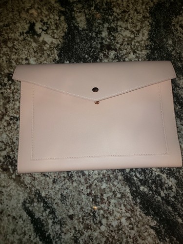 Glass Ladder & CO. Megan Portfolio Clutch . Pink. Very Good Condition.