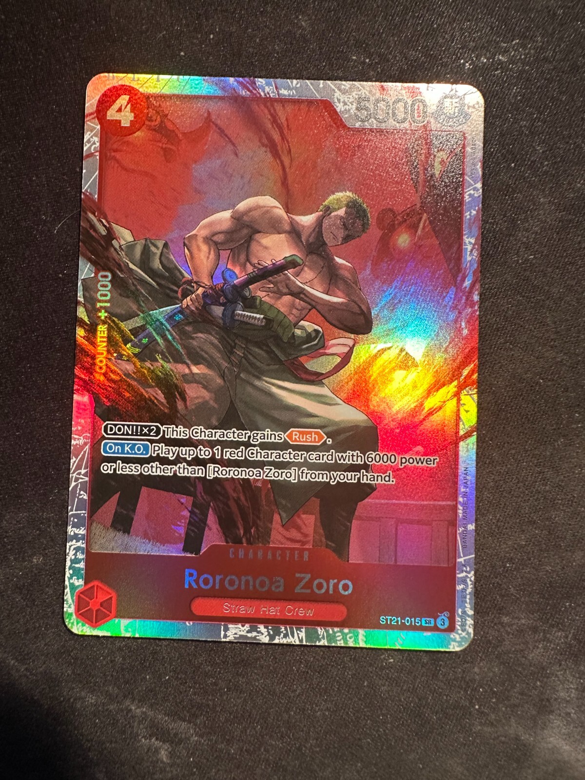 Roronoa Zoro - ST21-015 - SR - One Piece Card Game N/M | eBay