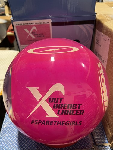 X Out Breast Cancer Clear Pink 15lb NIB