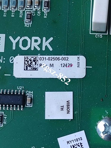 York 031-02506-002 Rev M Chiller Variable Speed Drive Vyper Logic Board New York 031-02506-002 Rev M Chiller Variable Speed Drive Vyper Logic Board New