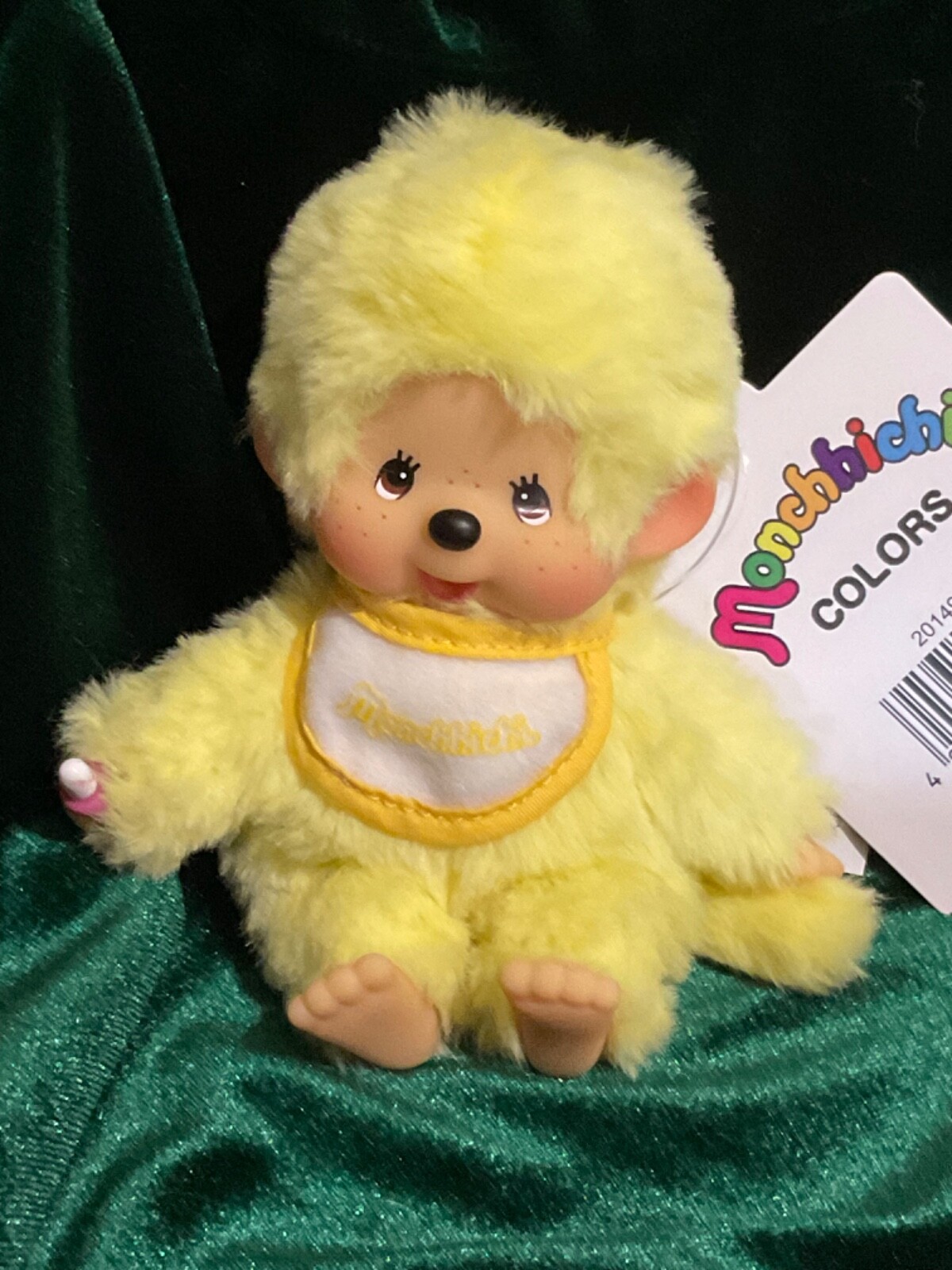 2004年発売 トーン モンチッチ イエロー monchhichi 1632 Monchhichi Mascot Sekiguchi Colors Yellow 5 inch Plush Doll