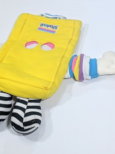 Vintage Dooffles Book Bag Vintage 1990s Retro Yellow Doofles Tote Bag 90s
