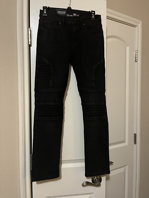 MENS BOYS YOUNG MENS RSQ BLACK JEANS Tokyo Super SKINNY SIZE 16 New