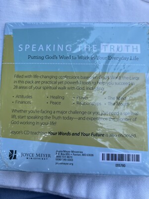 Speaking The Truth Joyce Meyer CD & Topic Cards About Finances Healing Etc NEW