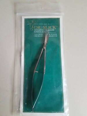 Dr. Slick 4'' Spring Iris Scissor Straight Fly Fishing Tying Tool SS4