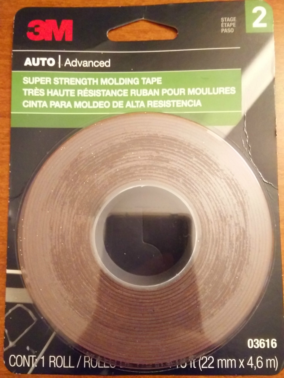 3m Auto Advanced Double Side Super Strength Molding Tape 7/8 In X 15 Ft 03616