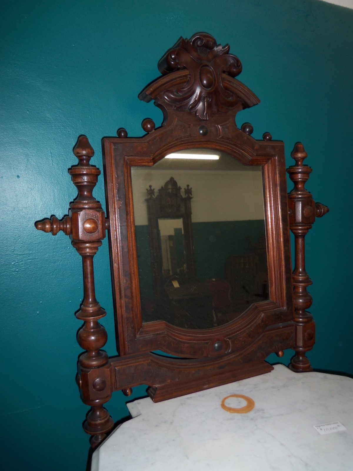 Victorian Gentlemans Shaving Stand w/ Mirror