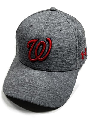 Under Amour Threadborne Washington Nationals Snapback Hat Cap Gray MLB Baseball