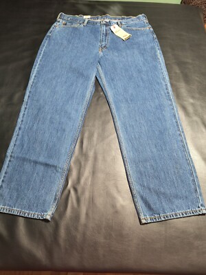 Levis Red Tab 550 Relaxed Fit Jeans 42x32 Medium Wash 100% Cotton Tapered Leg