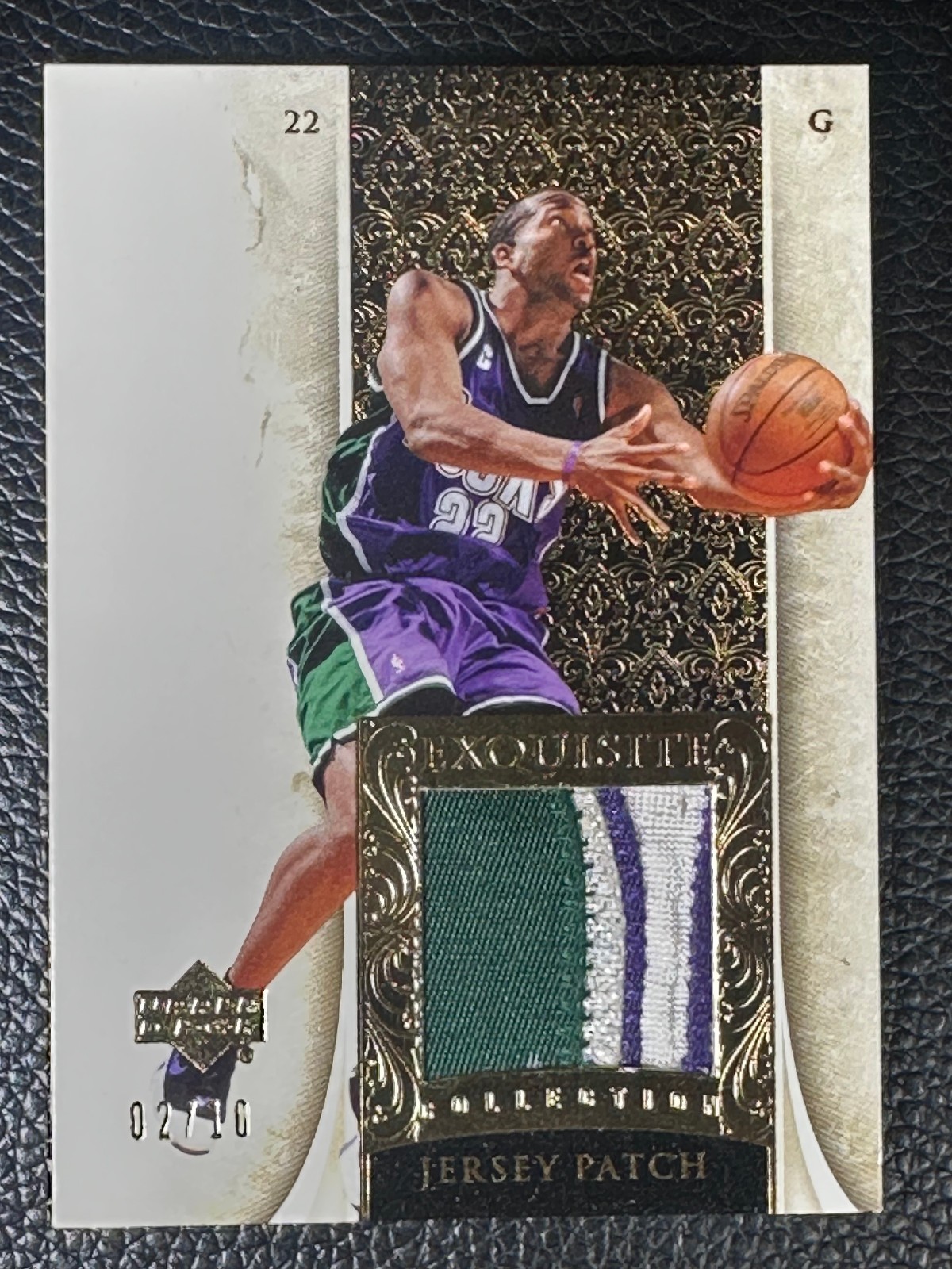2005 Upper Deck Exquisite Collection Gold Michael Redd 2/10 Game Used Patch