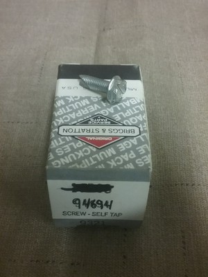 New Genuine  BRIGGS & STRATTON SELF-TAP SCREW 94694 (1 piece)
