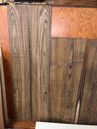 Bocote + Engelmann Spruce Guitar Tonewood set