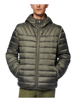 

MARC NEW YORK Серое мужское пальто на молнии, Серый, MM9AQ563