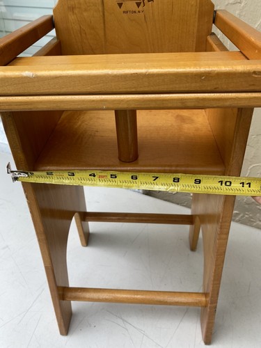 Rifton Community Playthings Wooden Baby Doll Highchair Wood High Chair