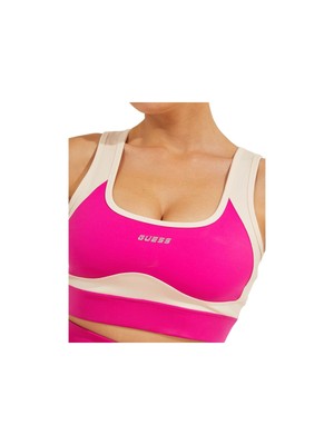 

GUESS Intimates Розовое компрессионное белье Вырезы на спине Квадратный вырез Спортивное бра, Розовый, O1YA15MC047