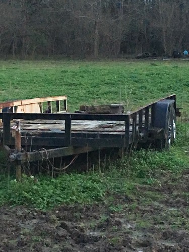 20x6 Flatbed Wood Trailer