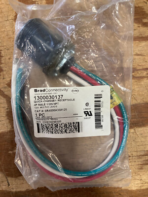 Molex 1300030137 6R4006A30A120 4P  MALE #10 1/2'' NPT 12'' QUICK CHANGE RECPT NEW