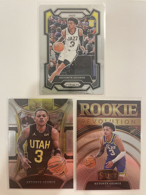 2023-24 Prizm Keyonte George Rookie Select Rookie Revolution Mezzanine 3 Cards
