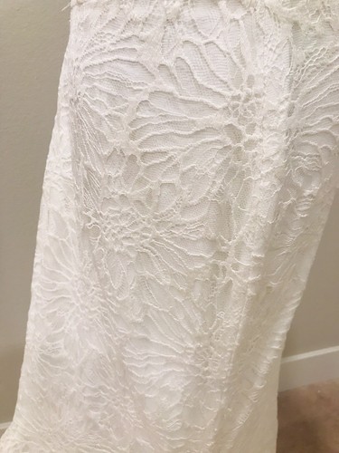Pre-owned Vera Wang Authentic  Malory Lace Wedding Dress Size 10 Msrp $4190 In White